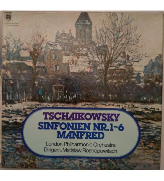 Tschaikowsky*, London Philharmonic Orchestra*, Mstislaw Rostropowitsch* - Sämtliche Sinfonien Nr. 1 - 6 (7xLP, Quad + Box) mesvi