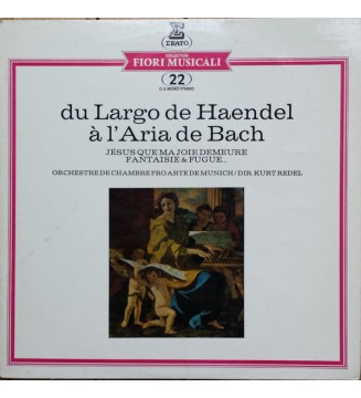 Haendel* - Bach* / Orchestre De Chambre Pro Arte De Munich*, Kurt Redel - Du Largo De Haendel À L'Aria De Bach (LP) mesvinyles.fr