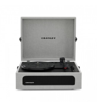 Crosley - Tourne-disque bluetooth Voyager Gris vinyle mesvinyles.fr 