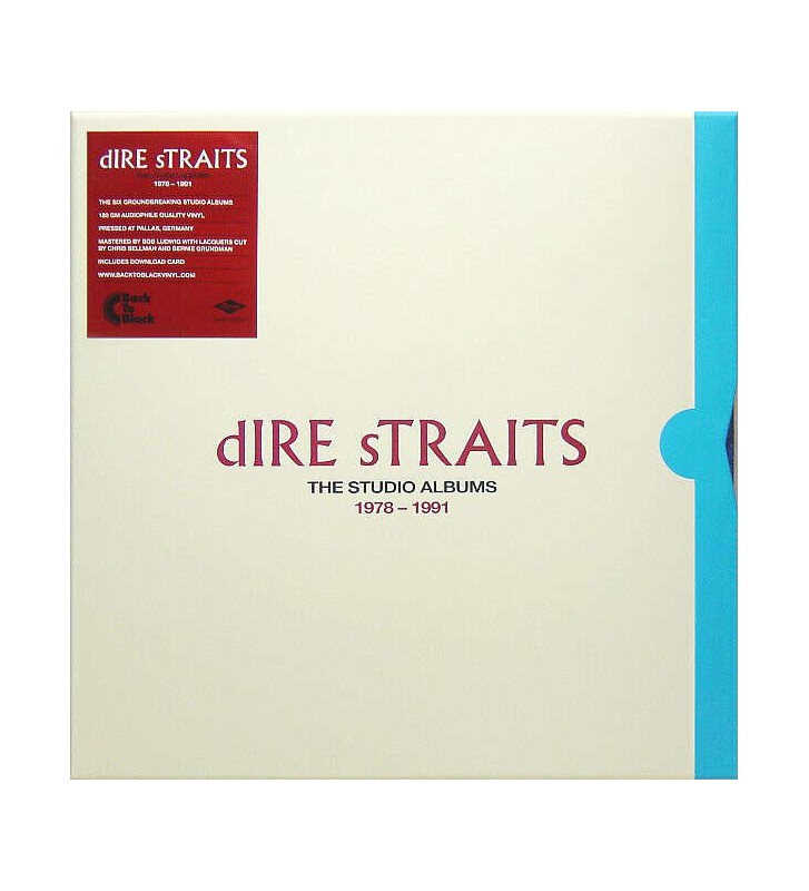 Dire Straits - The Studio Albums 1978 - 1991 (Box, Comp, RE, RP + LP, Album, RM, RP, 180 + LP, A) vinyle mesvinyles.fr 