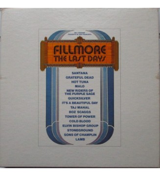Various - Fillmore - The Last Days (3xLP, Album, Box + 7') mesvinyles.fr