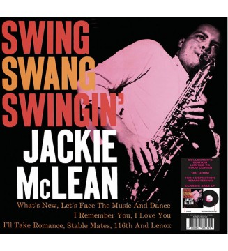 Jackie McLean - Swing, Swang, Swingin' (LP, Album, RE, RM, Unofficial, 180) vinyle mesvinyles.fr 