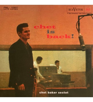 Chet Baker Sextet - Chet Is Back! (LP, Album, RE, 180) new mesvinyles.fr