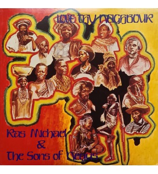 Ras Michael & The Sons Of Negus - Love Thy Neighbour (LP, Album, RP) vinyle mesvinyles.fr 