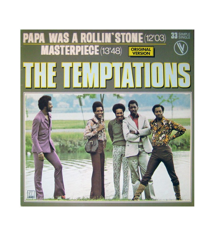 The Temptations - Papa Was A Rollin' Stone / Masterpiece (12", Single, Ltd) vinyle mesvinyles.fr 