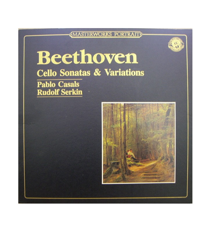 Beethoven* - Pablo Casals, Rudolf Serkin - Cello Sonatas & Variations (3xLP, RE, RM + Box) vinyle mesvinyles.fr 