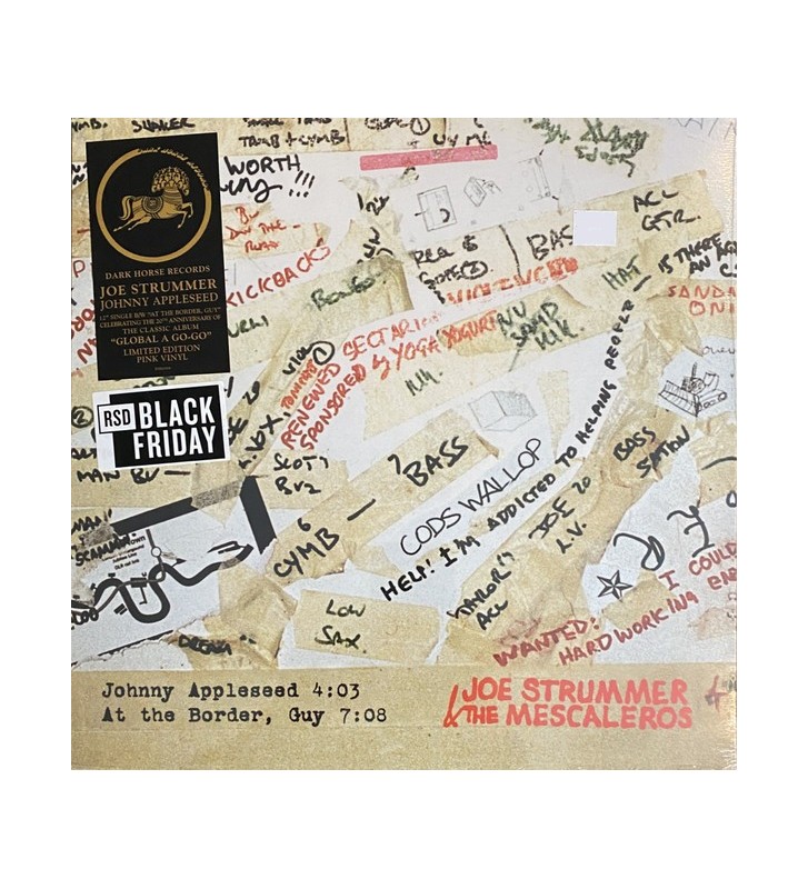 Joe Strummer & The Mescaleros - Johnny Appleseed (12", Single, Ltd, RE, RM, Pin) new vinyle mesvinyles.fr 