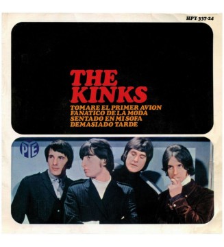 The Kinks - Tomaré El Primer Avión / Fanático De La Moda / Sentado En Mi Sofá / Demasiado Tarde (7", EP) vinyle mesvinyles.fr 