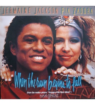 Jermaine Jackson & Pia Zadora - When The Rain Begins To Fall (12", Maxi, M/Print) vinyle mesvinyles.fr 