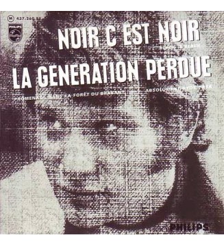 Johnny Hallyday Avec The Blackburds - Noir C'est Noir / La Generation Perdue (7", EP, Mono) vinyle mesvinyles.fr 