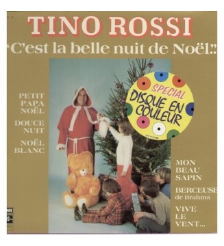 Tino Rossi - C'est La Belle Nuit De Noël... (LP, Comp, RE, Blu) vinyle mesvinyles.fr 