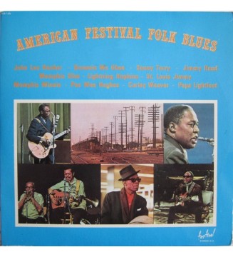 Various - American Festival Folk Blues (2xLP, Comp, Gat) vinyle mesvinyles.fr 