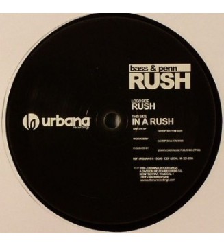 Bass & Penn - Rush (12") vinyle mesvinyles.fr 