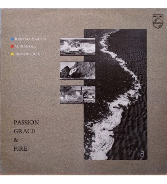 John McLaughlin - Al Di Meola - Paco De Lucia* - Passion, Grace & Fire (LP, Album) vinyle mesvinyles.fr 