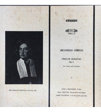 Arcangelo Corelli - Twelve Sonatas, Op. 5 For Violin And Continuo (3xLP) vinyle mesvinyles.fr 