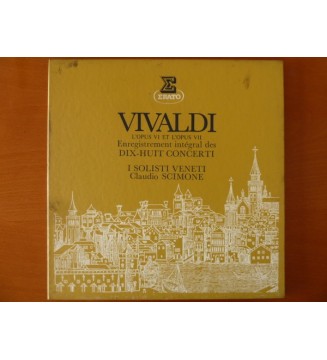 Vivaldi* - I Solisti Veneti, Claudio Scimone - L'Opus VI Et L'Opus VII - Les Dix-Huit Concerti  (3xLP, Har) mesvinyles.fr