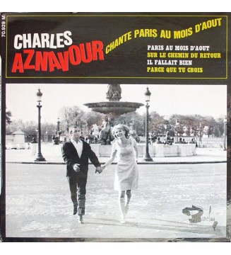 Charles Aznavour - Chante Paris Au Mois D'août (7', EP) mesvinyles.fr