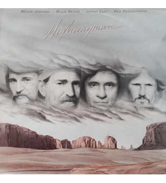 Waylon Jennings, Willie Nelson, Johnny Cash, Kris Kristofferson - Highwayman (LP, Album) mesvinyles.fr