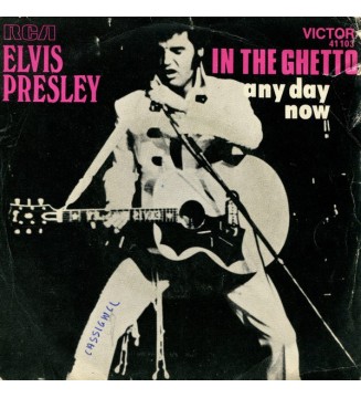 ELVIS PRESLEY - In The Ghetto (7',SINGLE,STEREO) mesvinyles.fr