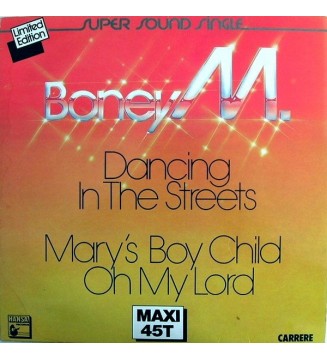 BONEY M. - Dancing In The Streets / Mary's Boy Child/Oh My Lord (12') mesvinyles.fr