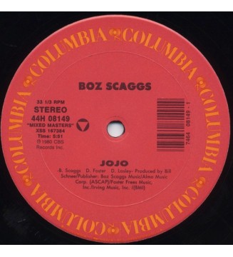 BOZ SCAGGS - Jojo / Breakdown Dead Ahead (12') mesvinyles.fr
