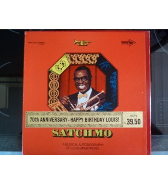 LOUIS ARMSTRONG - Satchmo - A Musical Autobiography Of Louis Armstrong (LP,STEREO) mesvinyles.fr