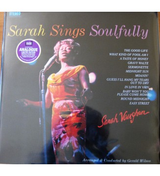 SARAH VAUGHAN - Sarah Sings Soulfully (ALBUM,LP,STEREO) mesvinyles.fr