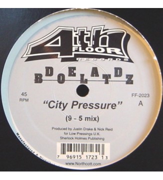 DEAD BOLTZ - City Pressure (12') mesvinyles.fr