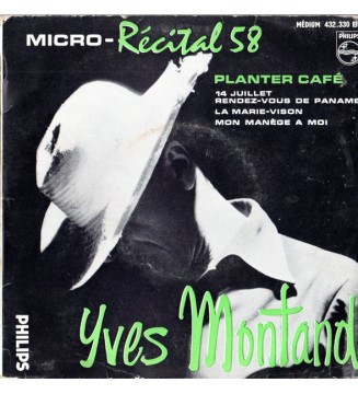 Yves Montand - Micro - Récital 58 (N°4) (7', EP) mesvinyles.fr