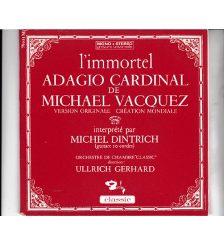 Michel Dintrich - L'immortel Adagio Cardinal De Michael Vacquez (7', EP) mesvinyles.fr