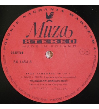 Wiaczysław Ganielin Trio*, Humphrey Lyttelton Group* - Jazz Jamboree '76 Vol.1 (LP, Album, Mis) mesvinyles.fr