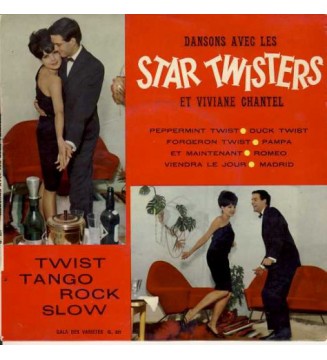 Star Twisters Et Viviane Chantel - Dansons Avec Les Star Twisters Et Viviane Chantel (7') mesvinyles.fr