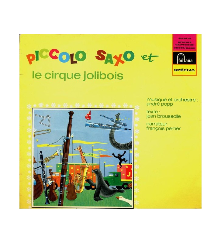 André Popp - Piccolo, Saxo Et Le Cirque Jolibois (LP) mesvinyles.fr