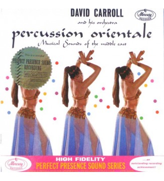 David Carroll And His Orchestra* - Percussion Orientale: Musical Sounds Of The Middle East (LP, Album, Mono) mesvinyles.fr