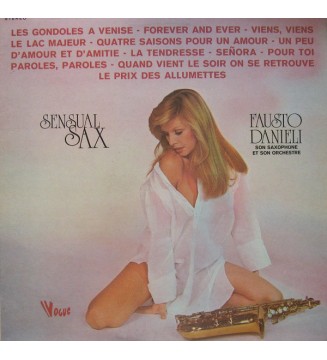 Fausto Danieli, Son Saxophone Et Son Orchestre - Sensual Sax (LP) mesvinyles.fr