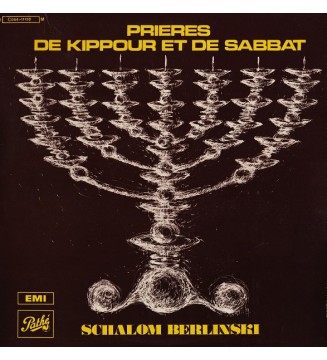 Schalom Berlinski - Prières De Kippour Et De Sabbat (LP) mesvinyles.fr