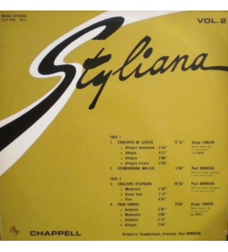 Paul Bonneau - Styliana Vol.2 (LP) mesvinyles.fr