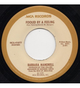 Barbara Mandrell - Fooled By A Feeling / Love Takes A Long Time To Die (7', Single) mesvinyles.fr