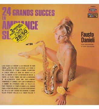 Fausto Danieli, Son Saxophone Et Son Orchestre - 24 Grands Succès En Ambiance Slow (2xLP, Comp, Gat) mesvinyles.fr