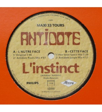 Antidote (7) - L'Instinct (12', Maxi, Promo) mesvinyles.fr