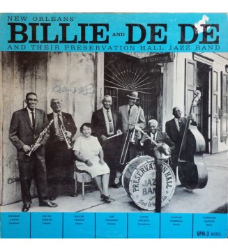 Billie And De De* And Their Preservation Hall Jazz Band - New Orleans' Billie & De De And Their Preservation Hall Jazz Band (LP mesvinyles.fr