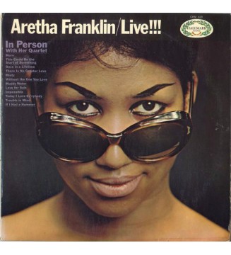 Aretha Franklin - Live!!! (In Person With Her Quartet) (LP, Album, RE) mesvinyles.fr