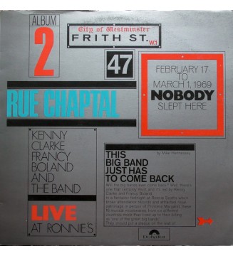 Kenny Clarke Francy Boland And The Band* - Live At Ronnie's  Album 2  Rue Chaptal (LP, Album, Gat) mesvinyles.fr
