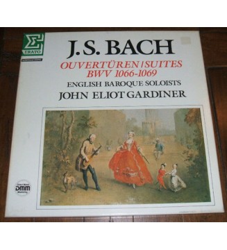 J.S. Bach*, The English Baroque Soloists, John Eliot Gardiner - Ouvertüren/Suites BWV 1066-1069 (2xLP, Box) mesvinyles.fr