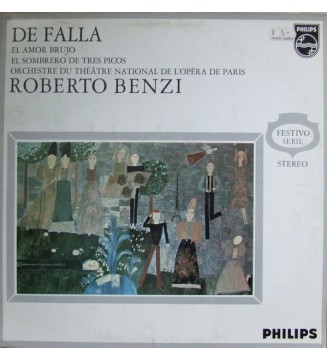 Manuel De Falla - Orchestre National De L'Opéra De Paris, Roberto Benzi - El Amor Brujo / El Sombrero De Tres Picos (LP) mesvinyles.fr