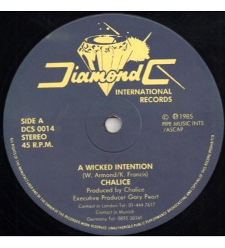 Chalice (3) - A Wicked Intention (12') mesvinyles.fr