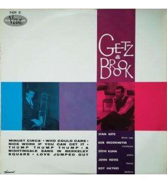 Stan Getz & Bob Brookmeyer - Getz et Brook (LP, Album, Mono) mesvinyles.fr