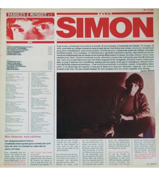 Yves Simon - Yves Simon (LP, Comp) mesvinyles.fr