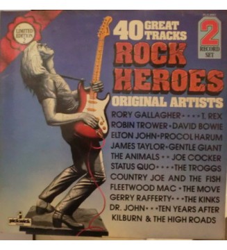 Various - Rock Heroes (2xLP, Comp, Ltd) mesvinyles.fr