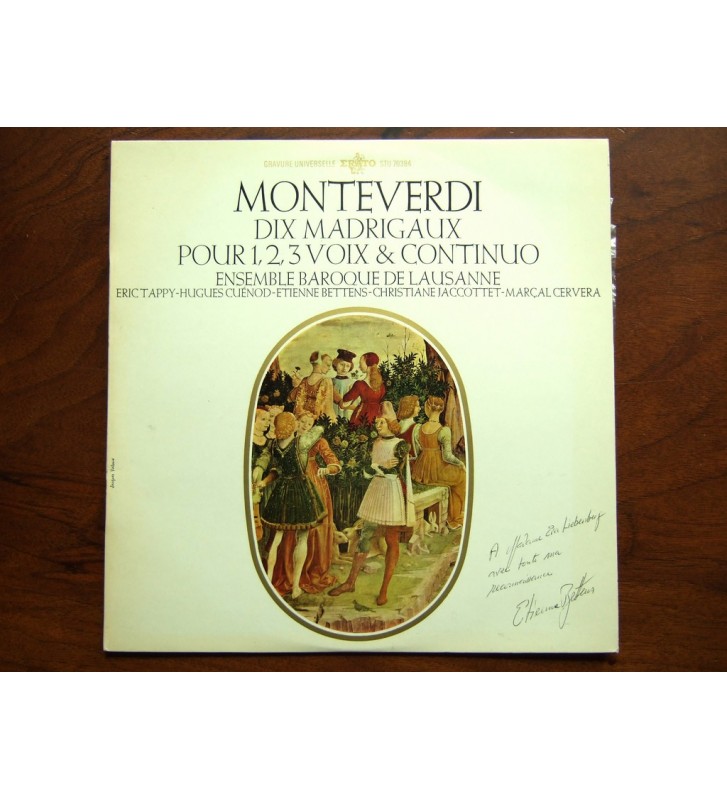 Claudio Monteverdi - Ensemble Vocal Et Instrumental De Lausanne - Dix Madrigaux mesvinyles.fr